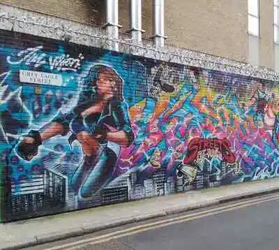 Grey Eagle Street Art Wall