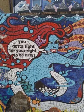 Mosaic House Back Wall