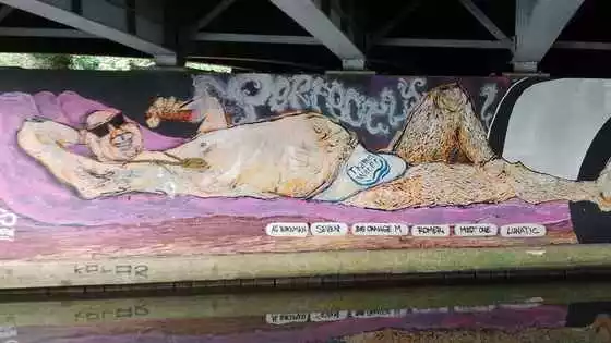 Artwork Under Bridge Oxford