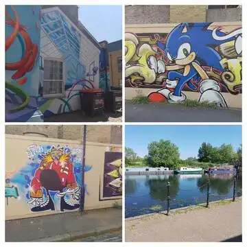 Clapton, the River Lea and Street Art